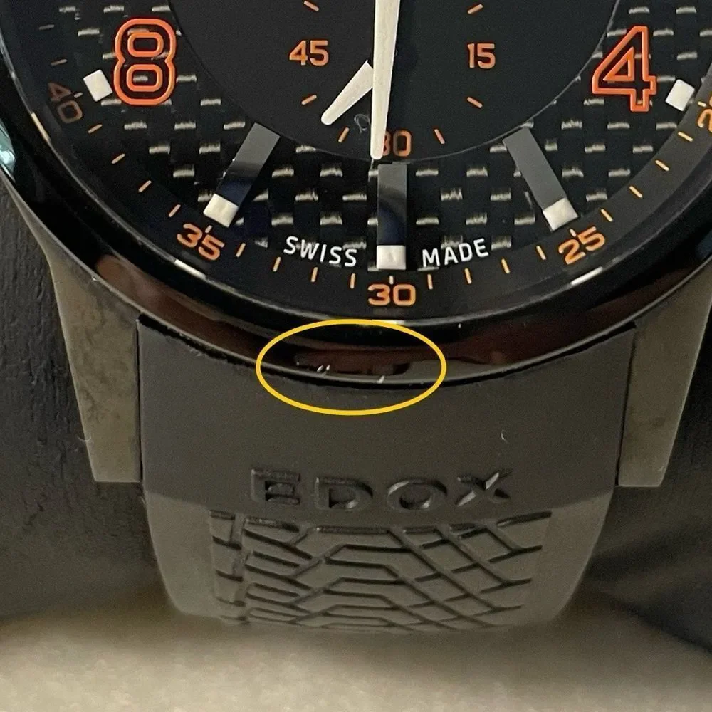 EDOX WRC Rally Watch‎ 64008-37N-NOR Orange Black Stainless Steel Sporty